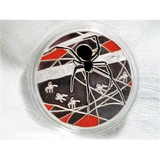 BLACK HOUSE SPIDER . ONE 1 TROY OZ . FINE SILVER